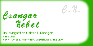 csongor nebel business card